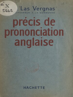 cover image of Précis de prononciation anglaise